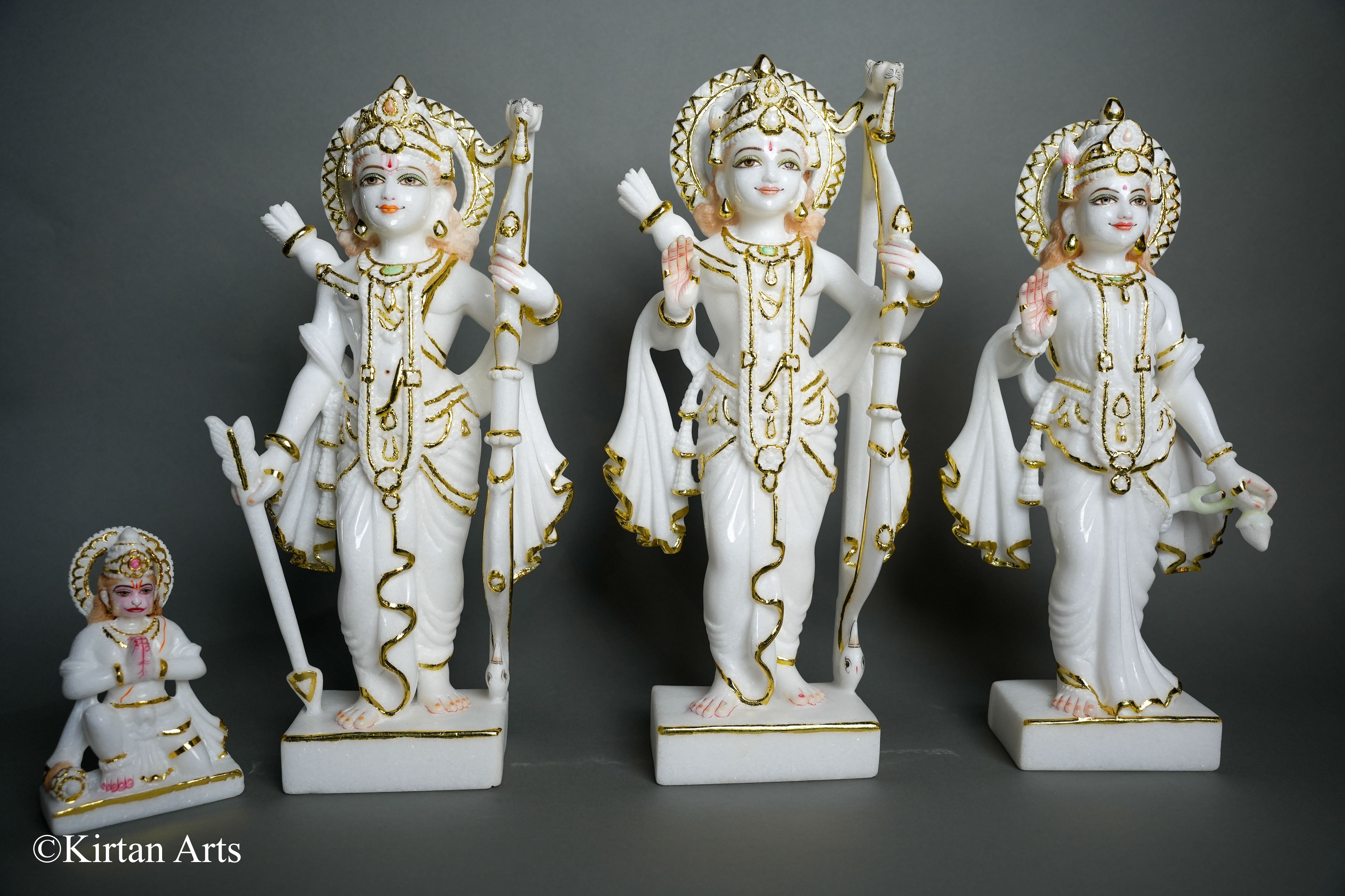 Marble Ram Darbar Set 18 (4Pc Set) – Kirtan Arts