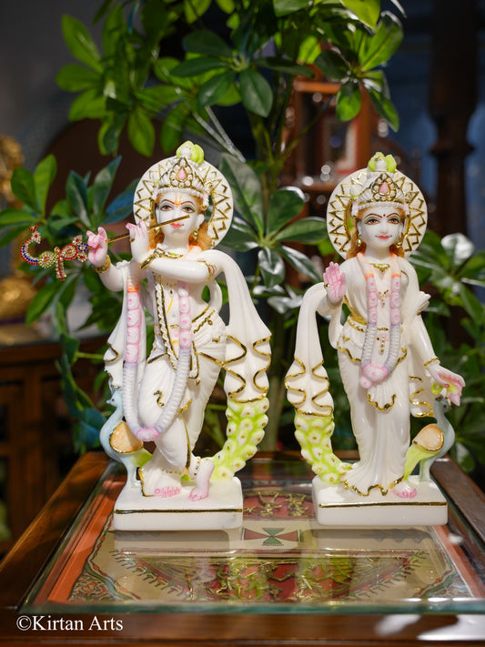 Marble RadhaKrishna 12"