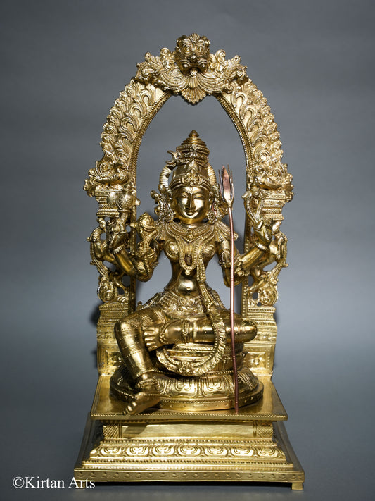 Bronze Lalitha Devi Sculpture 17"