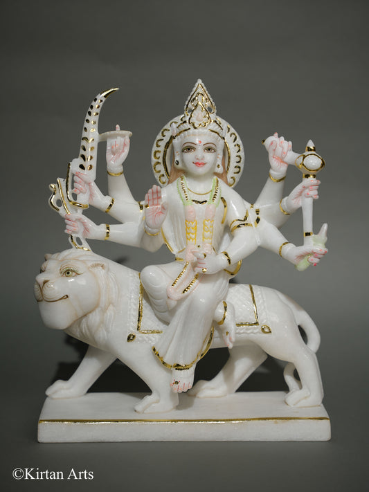 Marble Durga Maa 12"