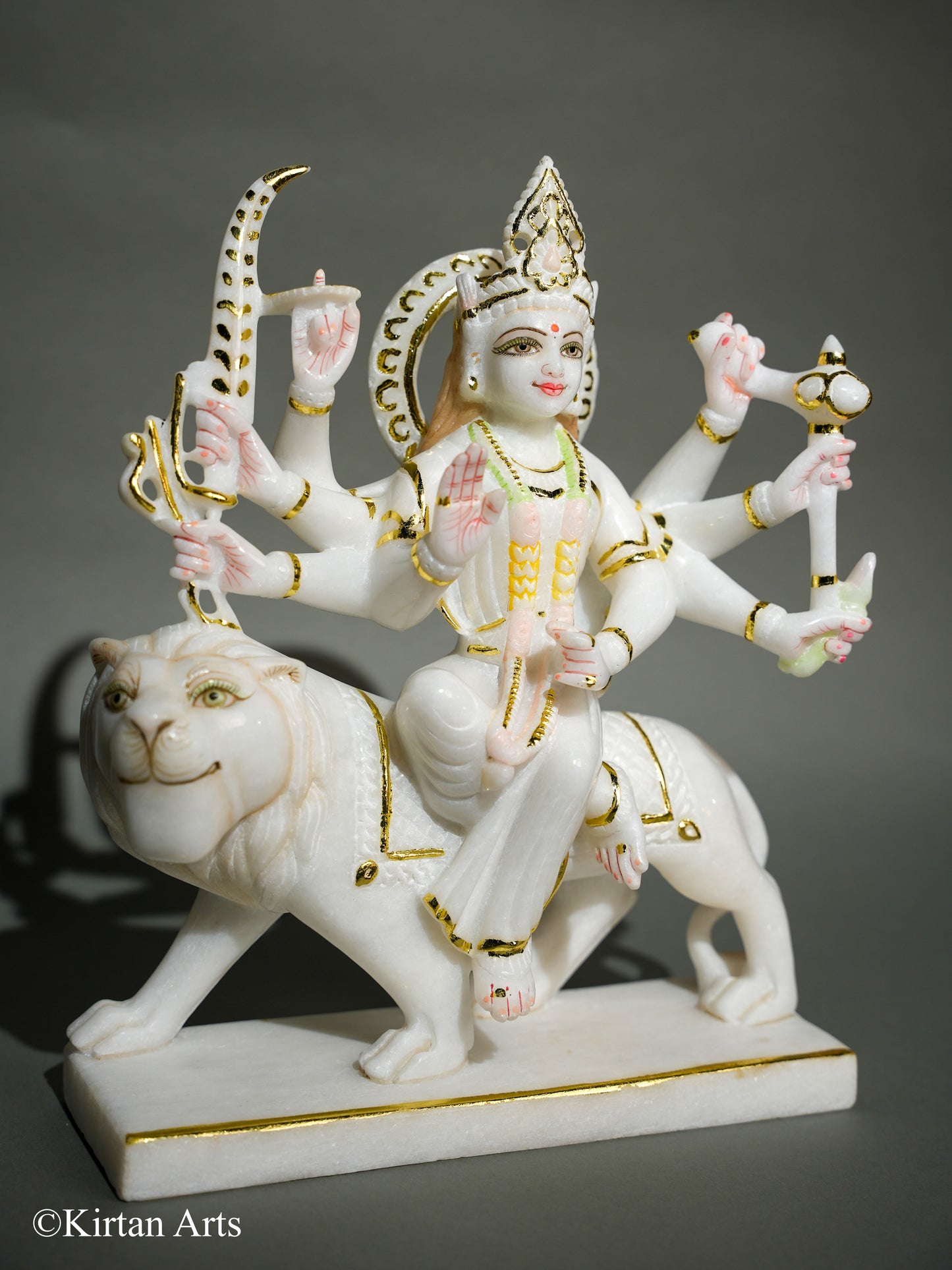 Marble Durga Maa 12"
