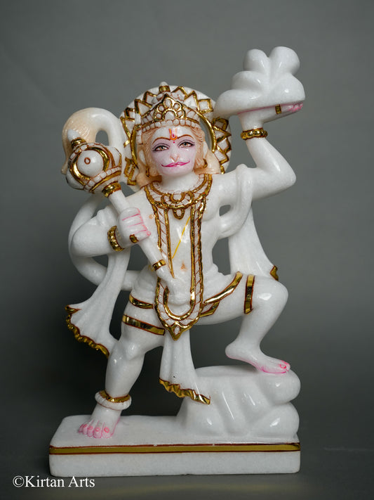 Marble Hanuman 12.5"