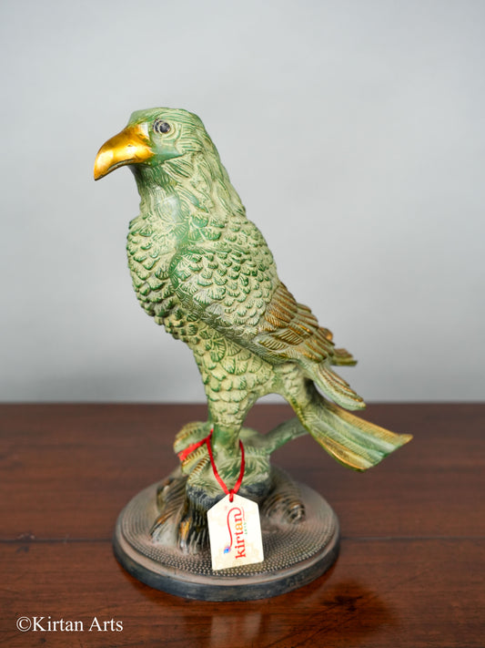 Brass Eagle Antique Green Finish 14"