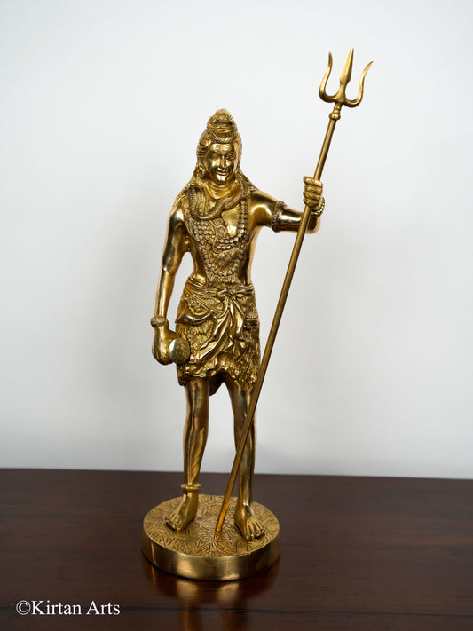 Brass Lord Shiva 19"