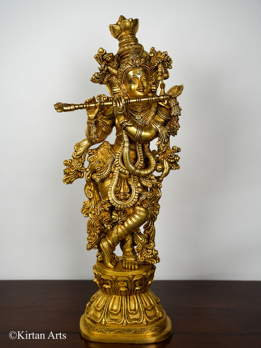 Brass Lord Krishna 29" Super Fine