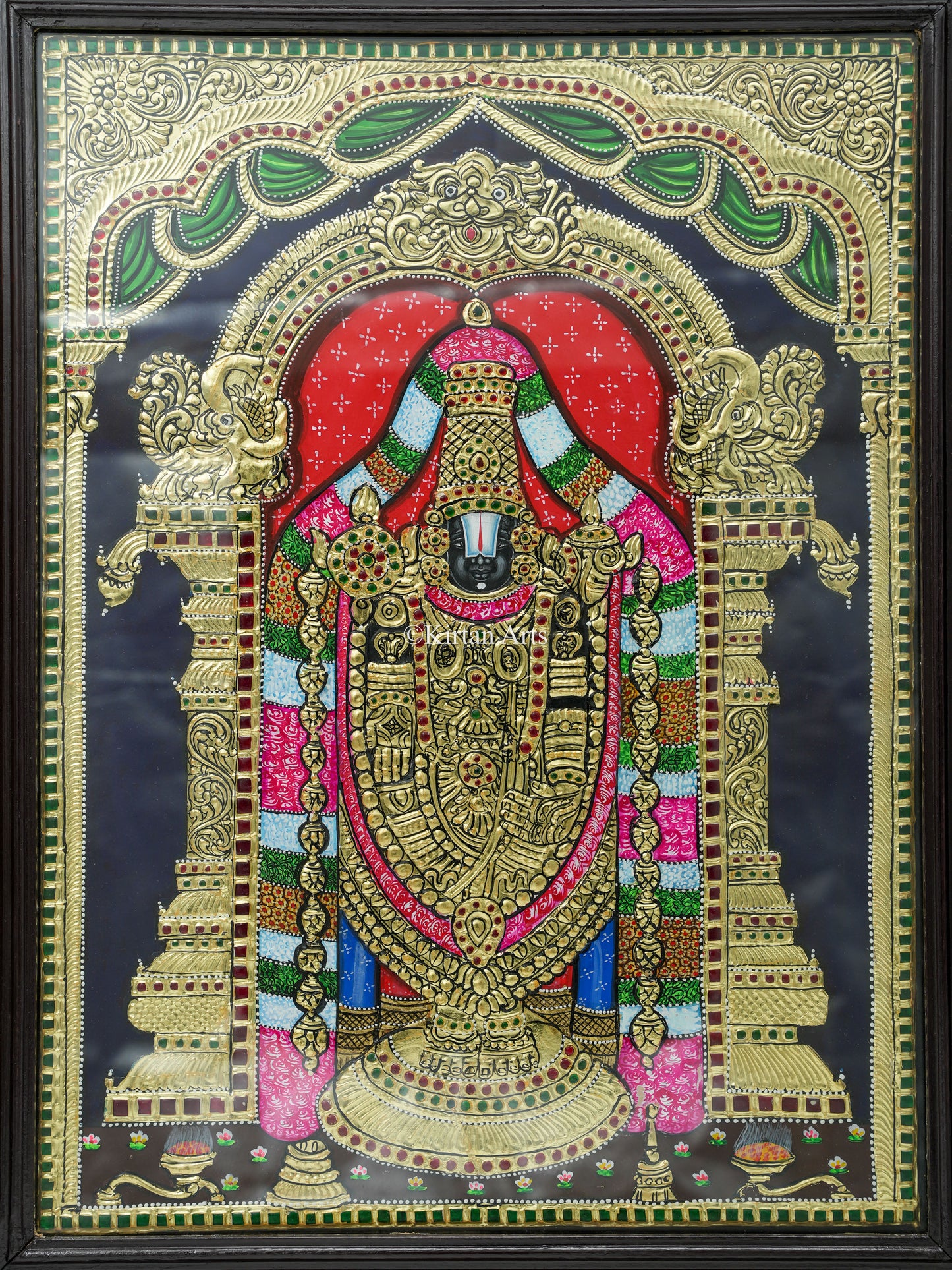 Tirupati Balaji Tanjore Painting 27x21