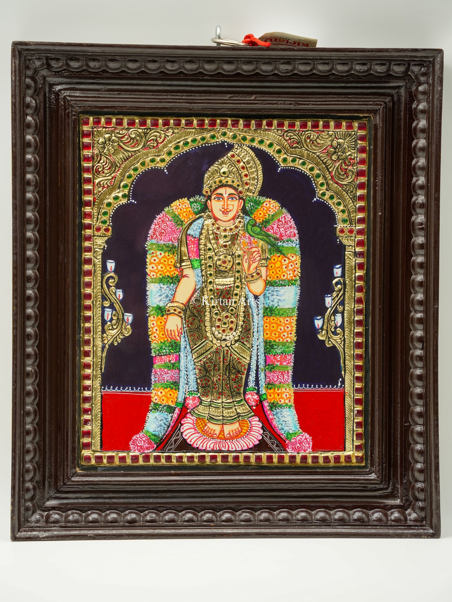 Andal Devi/ Godadevi Tanjore Painting 15x13