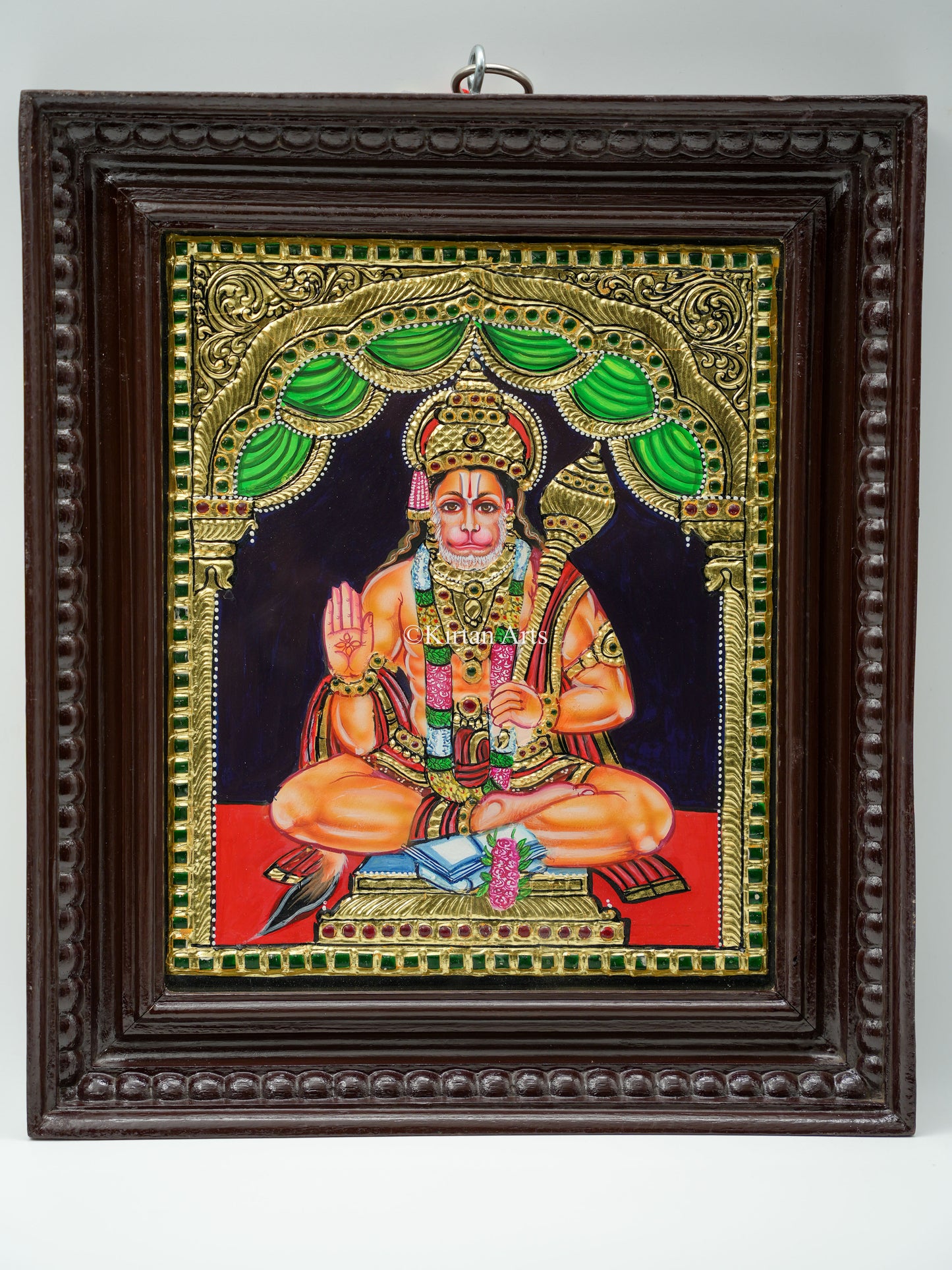 Lord Hanuman Tanjore Painting 15x13