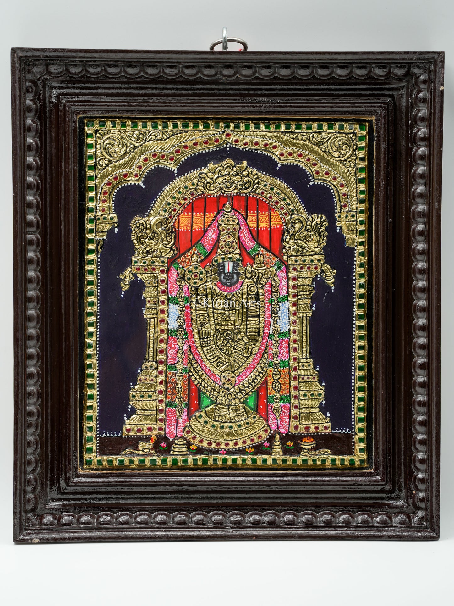 Tirupati Balaji Tanjore Painting 15x13