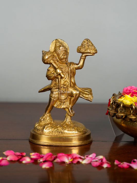 Brass Lord Hanuman 6"