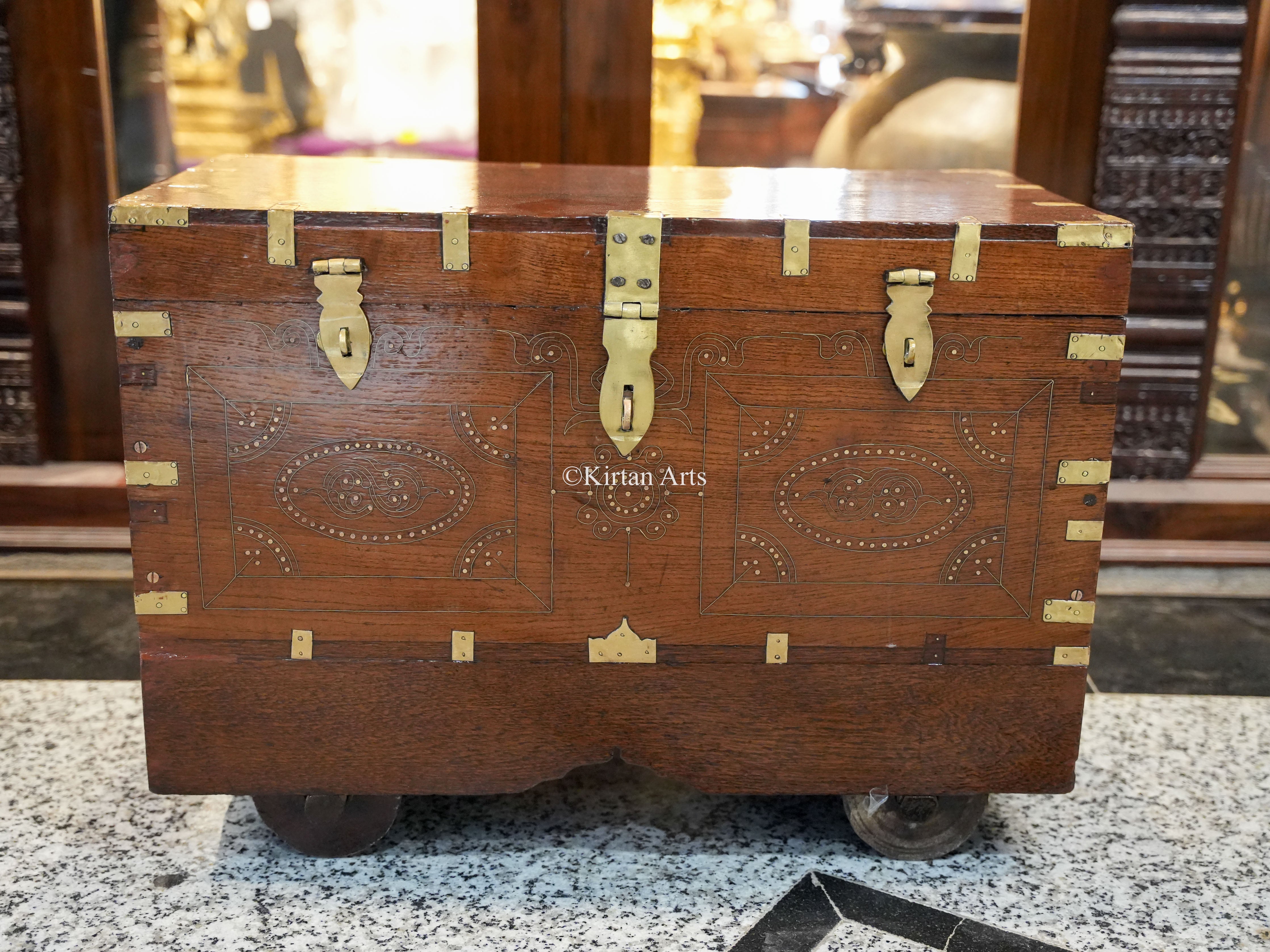 Vintage Rangoon Box | Dowry Chest 27