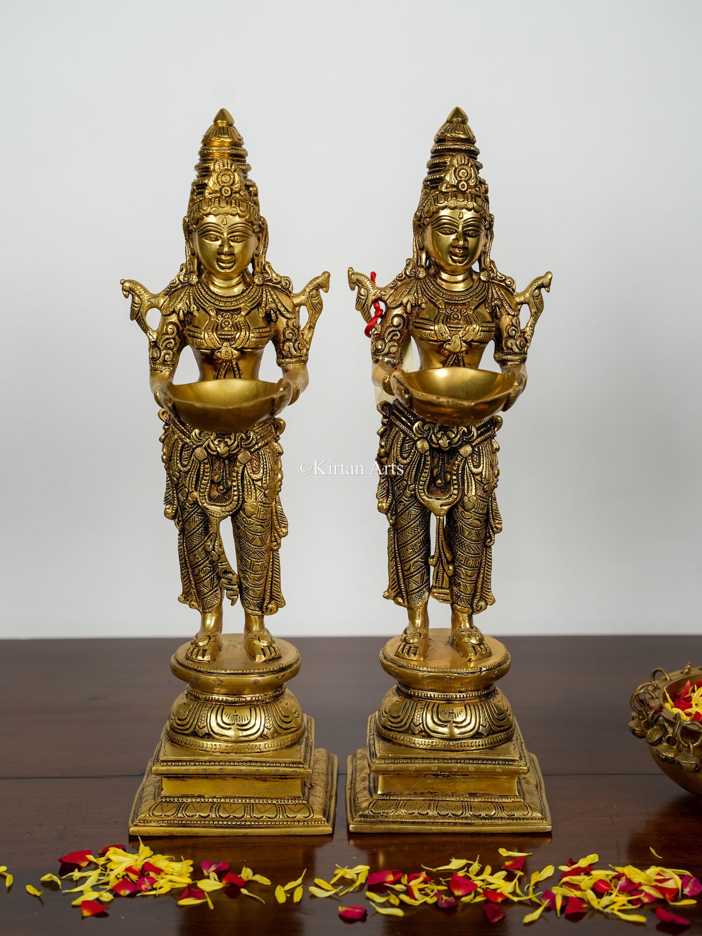 Brass Deep Lakshmi Pair 17.5"