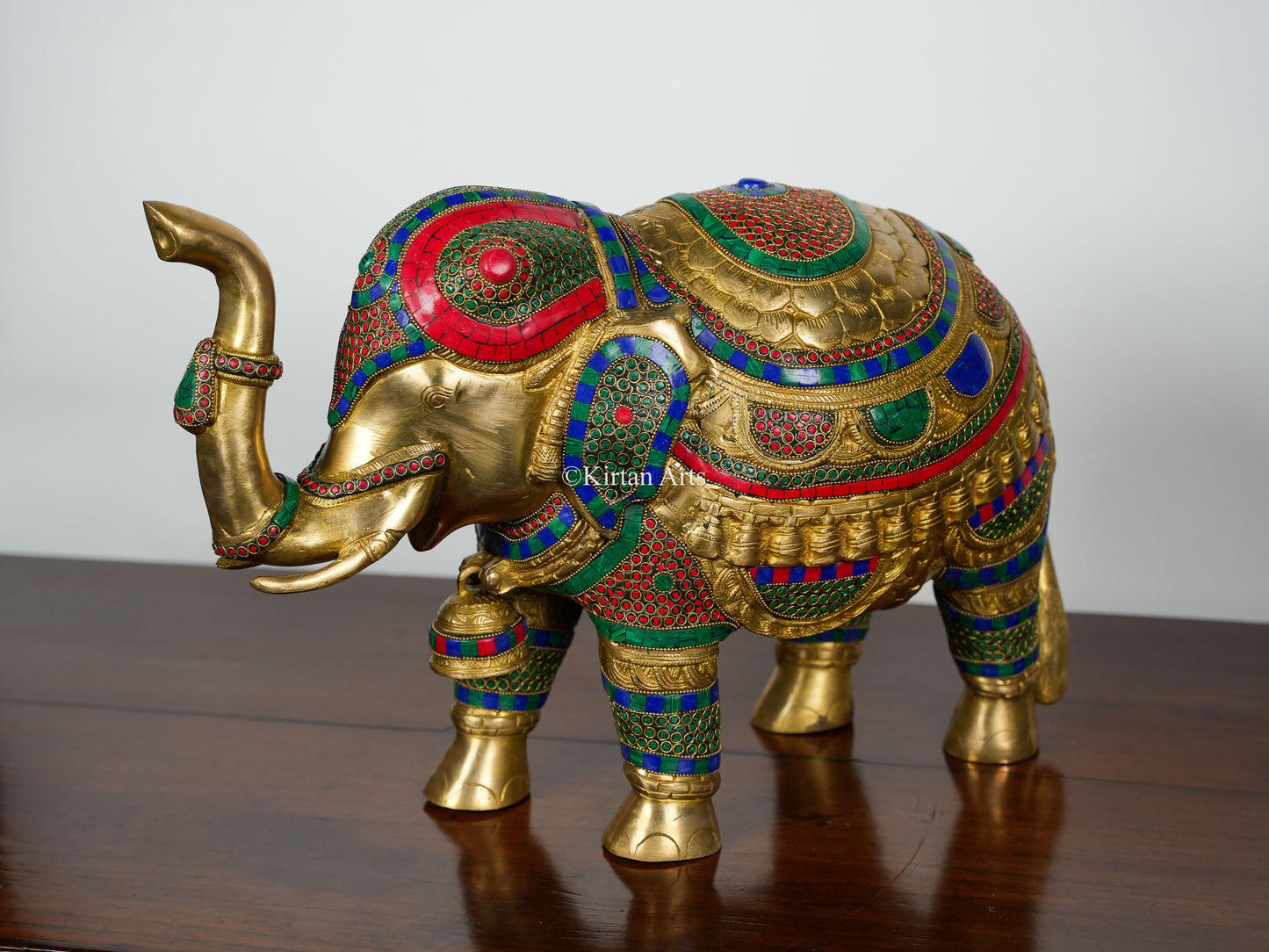 Brass Elephant Large | 14.5" | Stonework