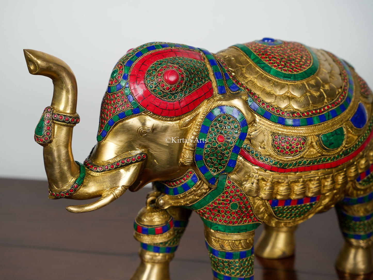 Brass Elephant Large | 14.5" | Stonework