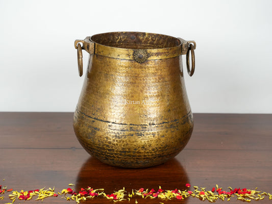 Antique Brass Planter/Pot | 12" | Antique Finish