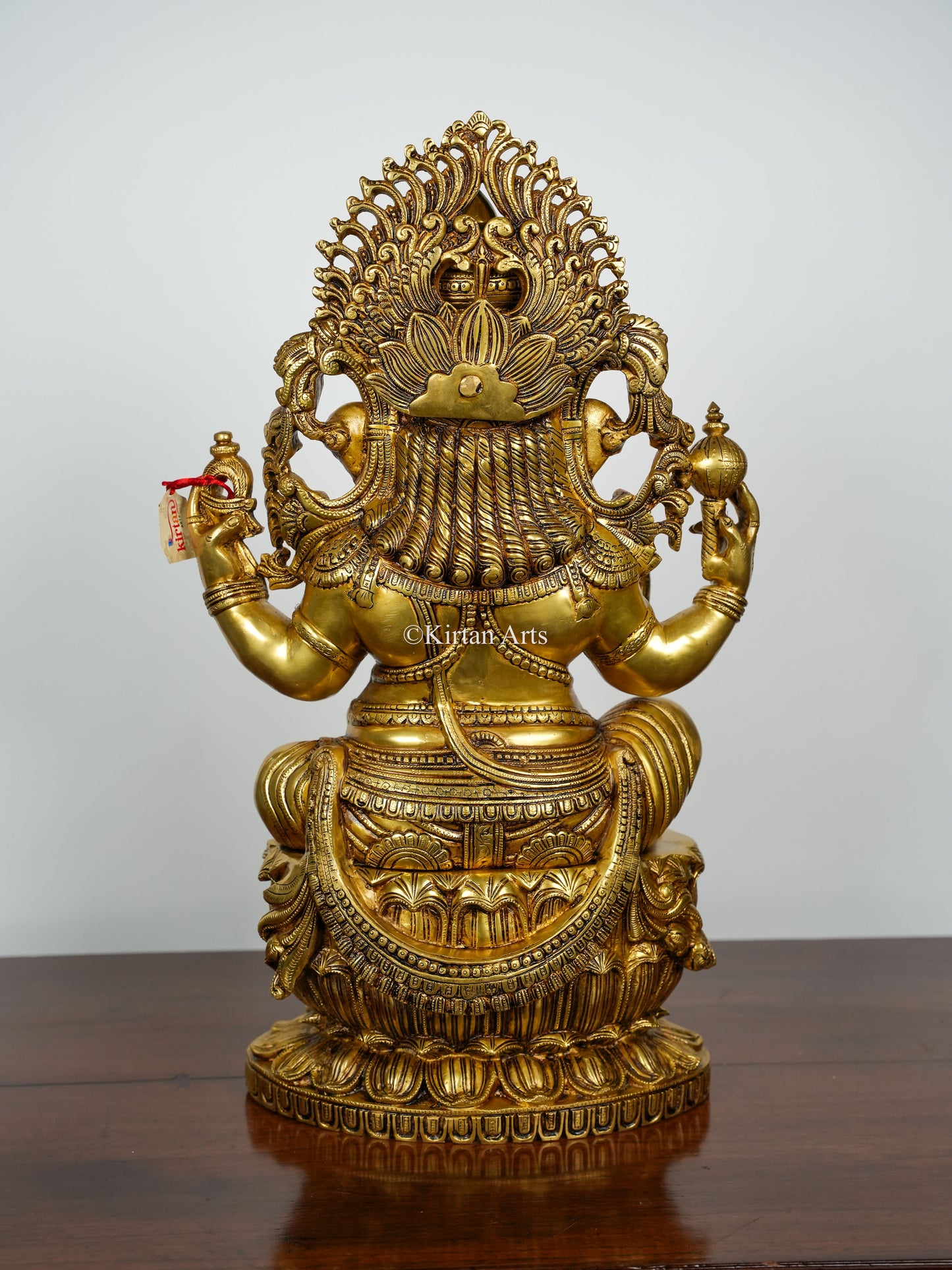 Majestic Lord Ganesha Brass Statue | Super Fine | 26"