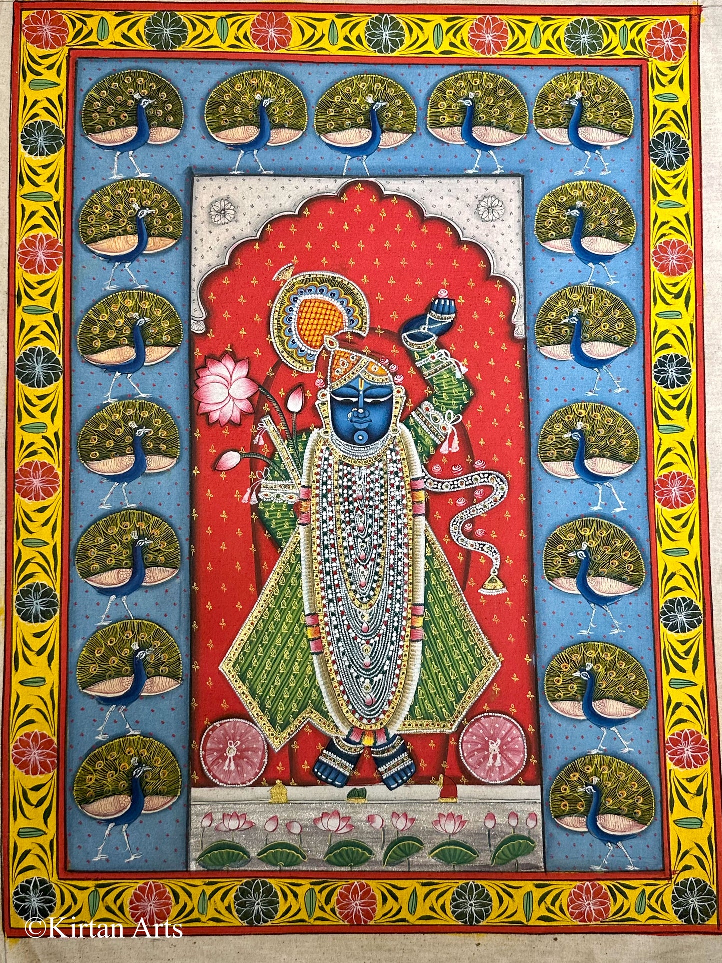 Shrinathji Pichwai Antique Style 24"