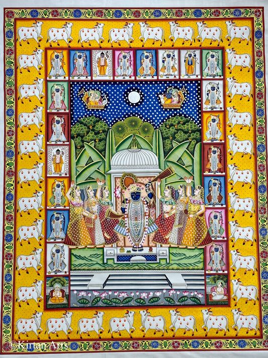 Sharad Purnima Pichwai Painting 32"x42"