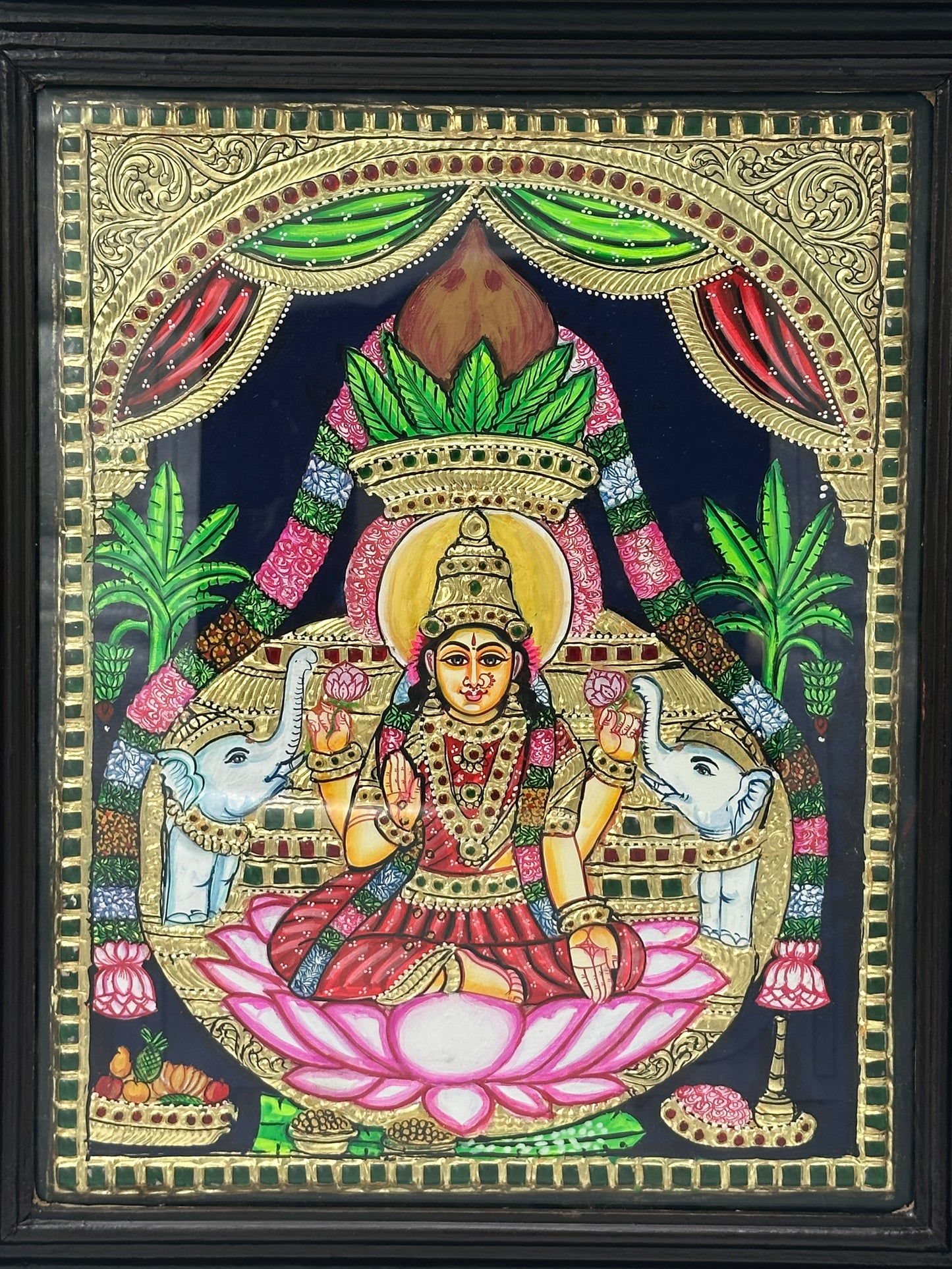VaraLakshmi Tanjore Painting 15x18
