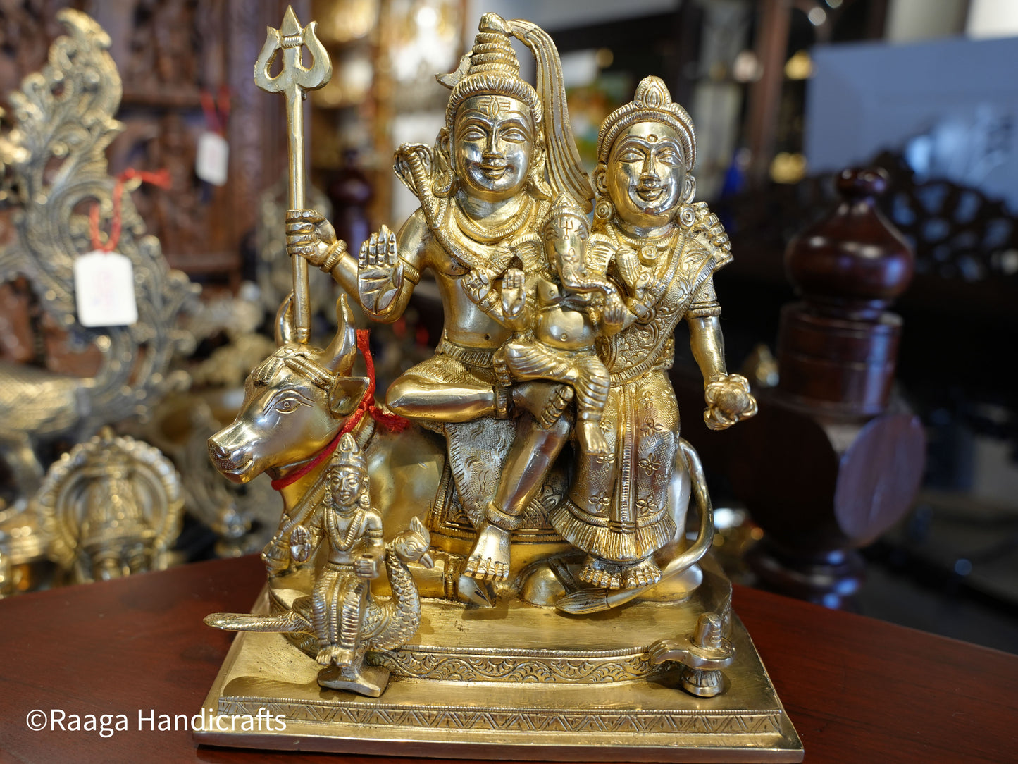 Brass Lord Shiva Parivar 9.5"