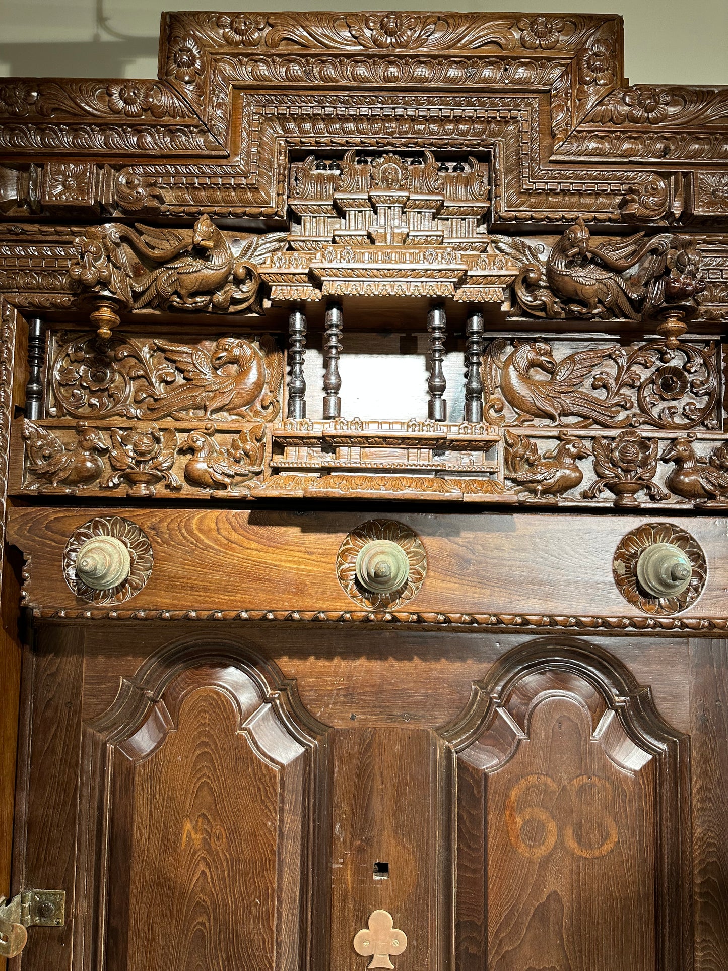 Teakwood Antique Chettinad Door